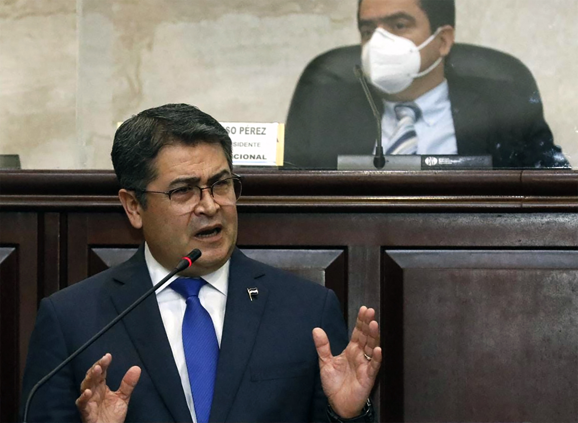 Juan Orlando Hernández, presidente Honduras. (Foto Prensa Libre: AFP)