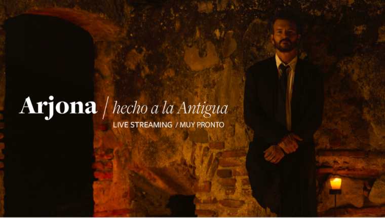 Ricardo Arjona promociona "Hecho a la Antigua", un concierto streaming. (Foto Prensa Libre: Cortesía Metamorfosis)