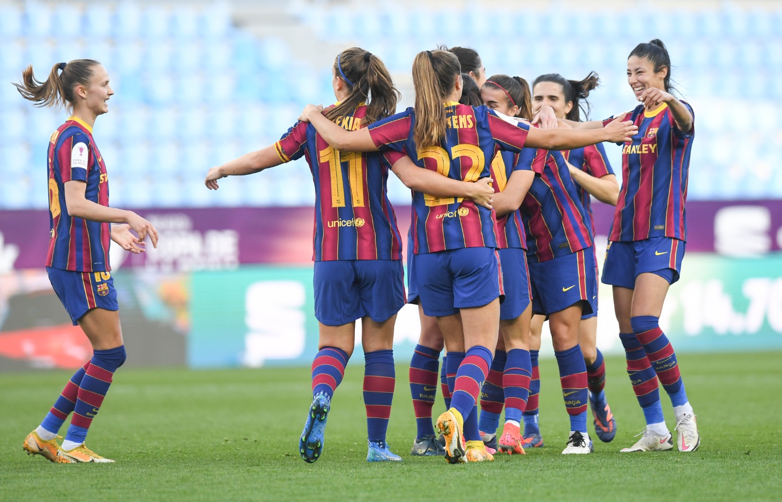 El Barcelona femenino se proclama campeón por tercera ocasión de la Copa de la Reina. (Foto FC Barcelona Femenino).