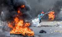 El arresto de un opositor encendió las protestas en Haití. (Foto Prensa Libre: AFP)