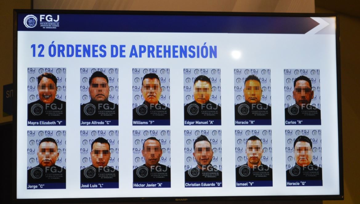 Doce presuntos implicados en el homicidio de 19 personas en México. (Foto Prensa Libre: EFE)