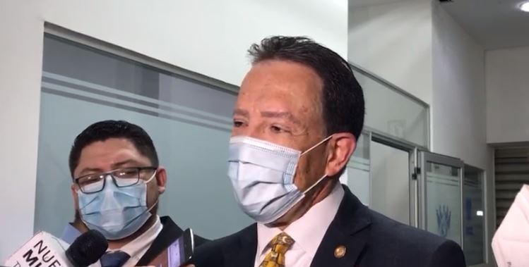 El ministro de Finanzas, Álvaro González Ricci, se refiere al presupuesto 2021. (Foto Prensa Libre: Andrea Domínguez)