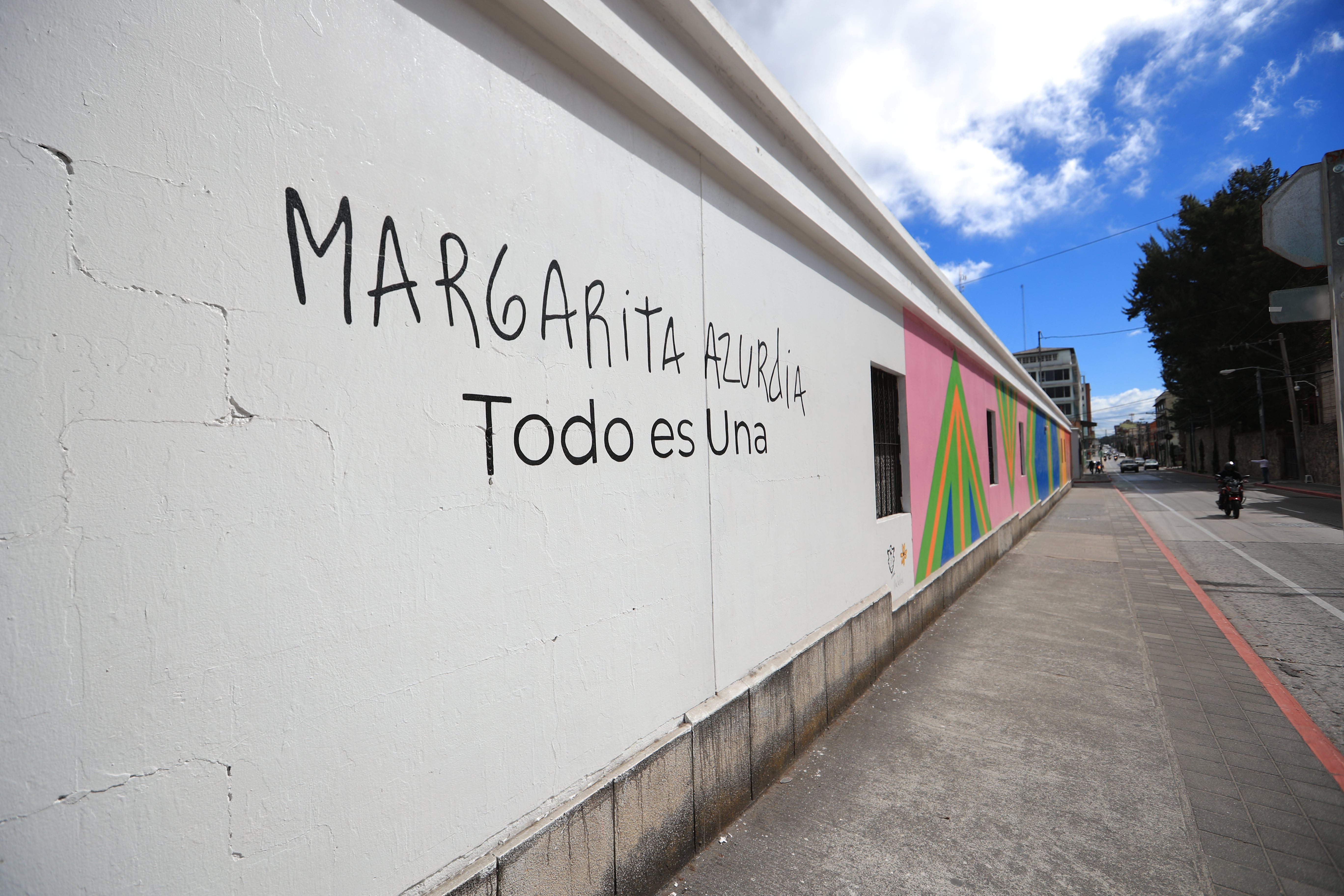 El mural dedicado a Margarita Azurdia se encuentra en la 7 avenida y 13 calle, zona 1.