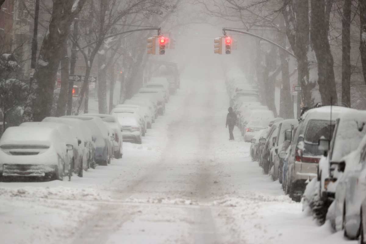 Imágenes: así se vive la tormenta invernal en EE. UU. donde se espera casi medio metro de nieve