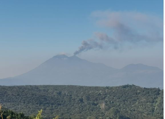 Vista de la actividad del Volcán de Pacaya. (Foto Prensa Libre: Cortesía Luis Machá)