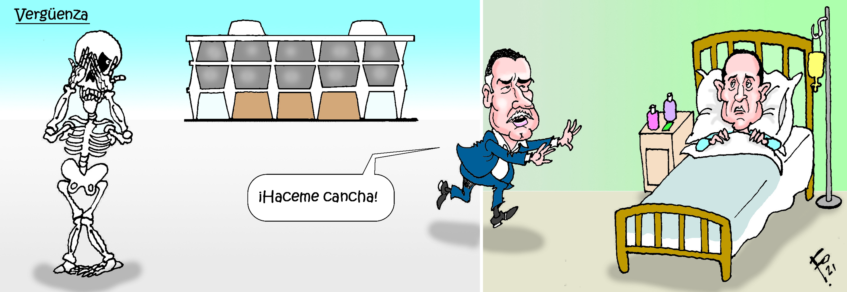 Personajes: Estuardo Gálvez y Murphy Paiz.