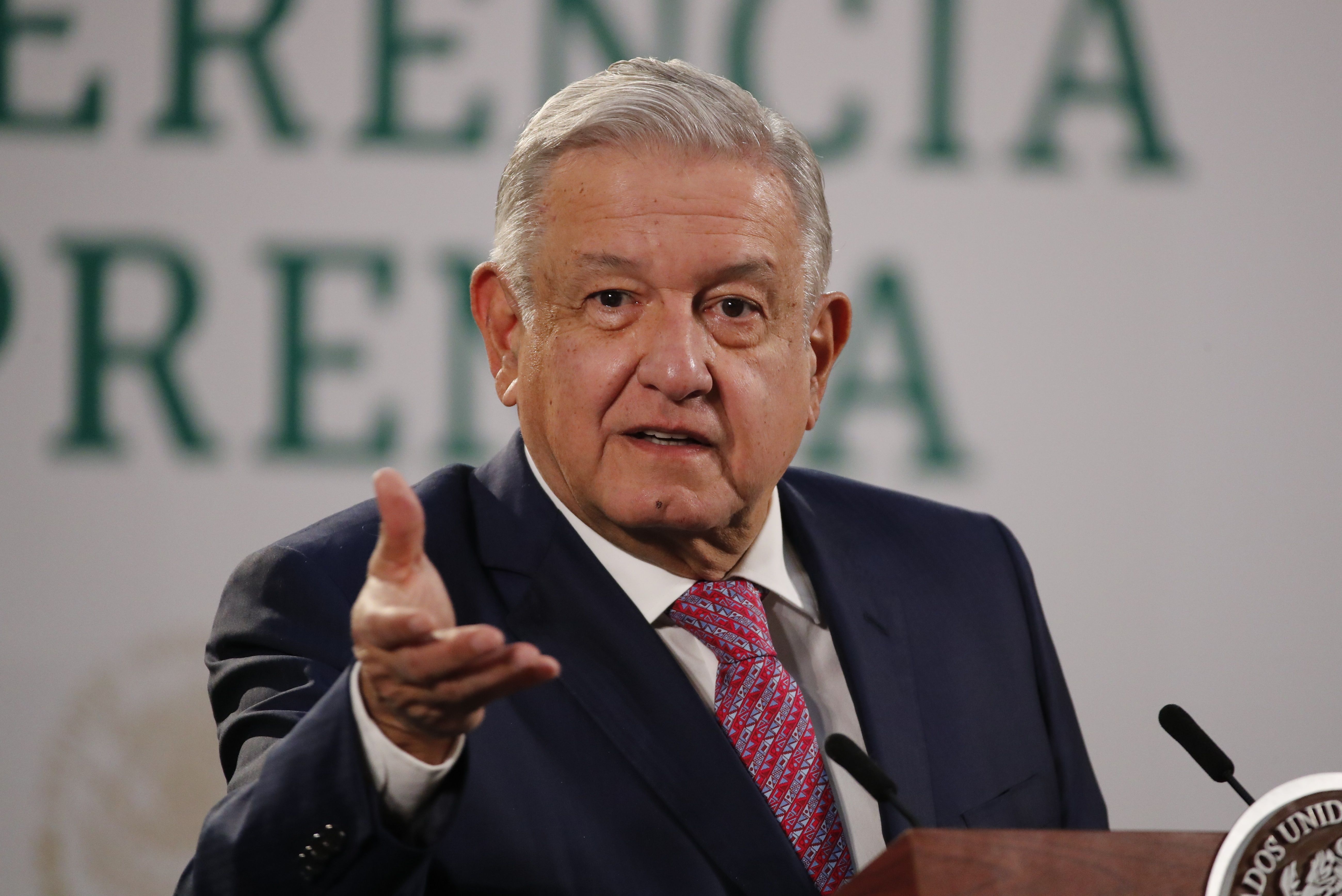 El presidente de México, Andrés Manuel López Obrador, reanudó su actividad pública. (Foto Prensa Libre: EFE) 