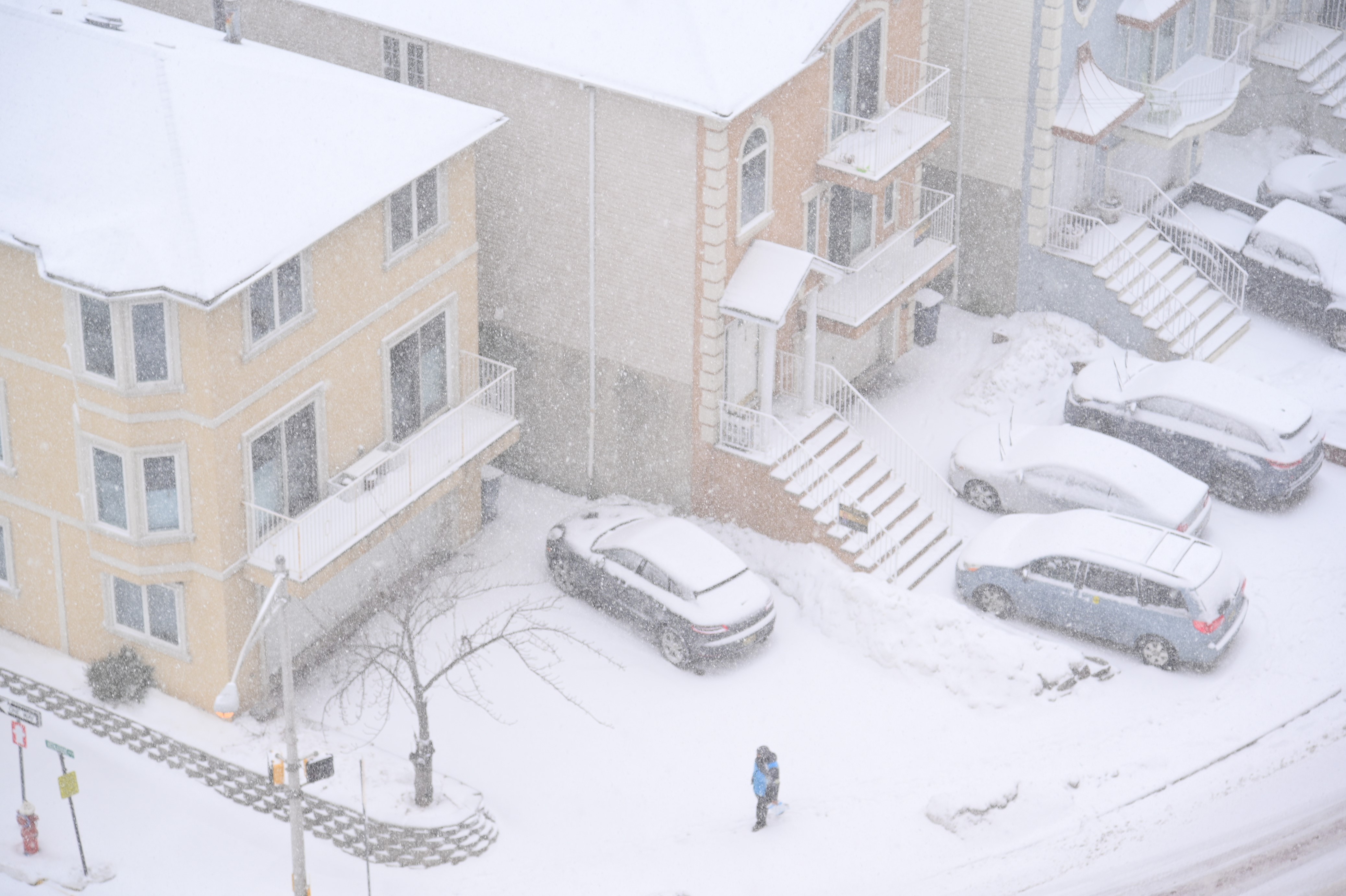 La acumulación de nieve en ha cerrado varios sitios en Nueva Jersey y ha afectado la entrega oportuna de vacunas. (Foto Prensa Libre: AFP)