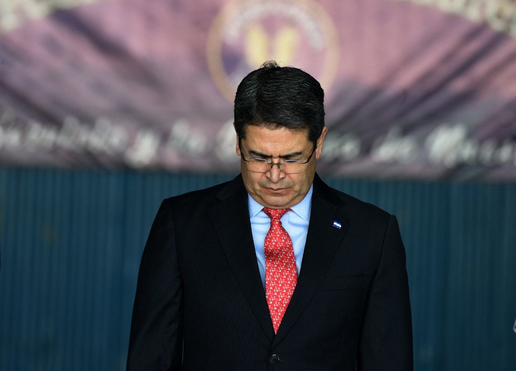 El presidente de Honduras está señalado de tener relación con el narcotráfico. (Foto: AFP) 