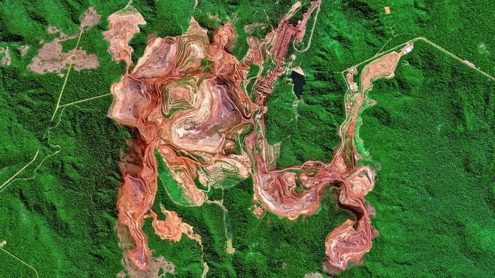 La mina Carajás, en Brasil, es una de las minas de hierro más grandes del planeta.