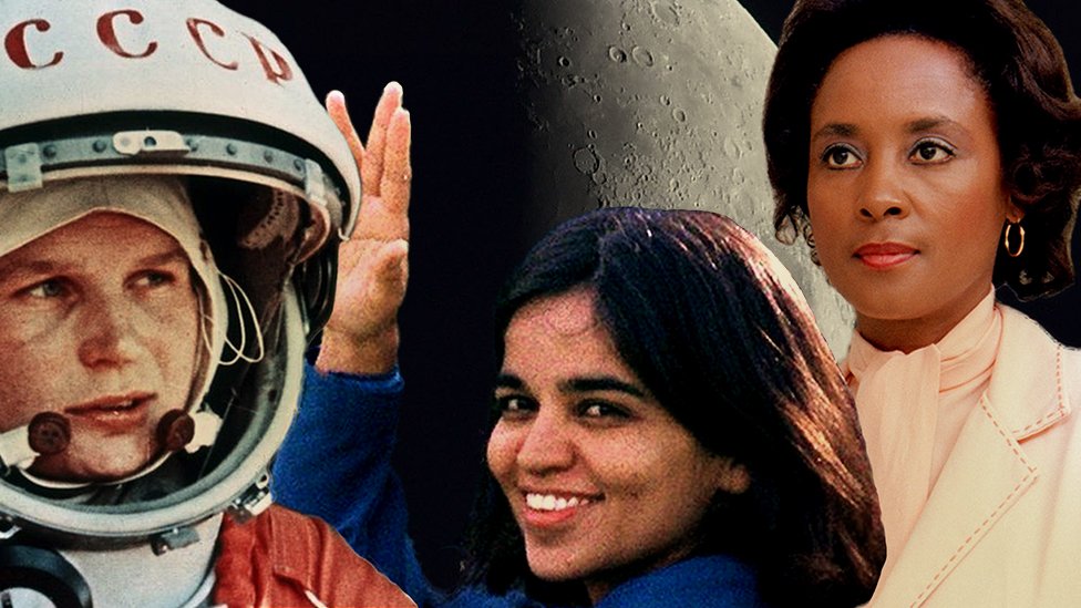 Valentina Tereshkova, Kalpana Chawla y Annie Jean Easley tienen cráteres lunares con su nombre.