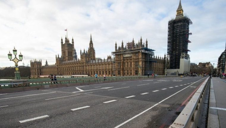Las calles de Londres estaban desiertas durante el confinamiento. Reino Unido comienza ahora a relajar las medidas restrictivas.