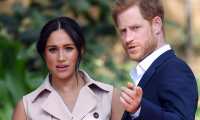 Johannesburg (South Africa).- (FILE) - Britain's Prince Harry, Duke of Sussex (R) and his wife Meghan, Duchess of Sussex attend a creative industries and business reception at the High Commissioner's residence in Johannesburg, South Africa, 02 October 2019 (reissued 06 March 2021). US channel CBS will air an interview with Britain's Harry and Meghan, Duke and Duchess of Sussex on Sunday, 07 March. (Duque Duquesa Cambridge, Sudáfrica, Reino Unido, Johannesburgo) EFE/EPA/FACUNDO ARRIZABALAGA *** Local Caption *** 56058870