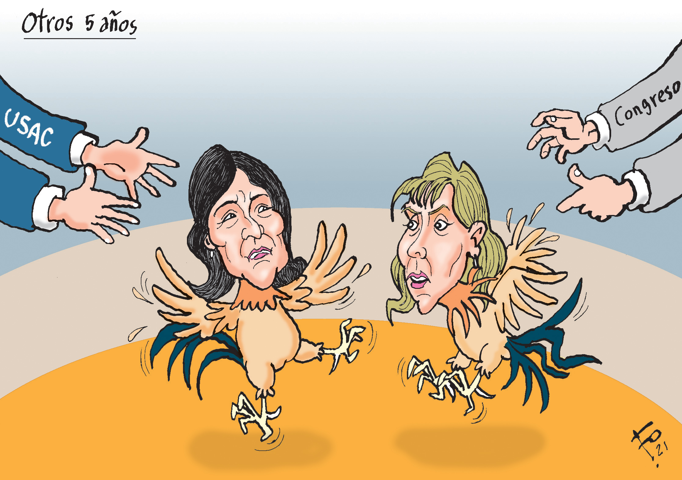 Personajes: Gloria Porras y Dina Ochoa.