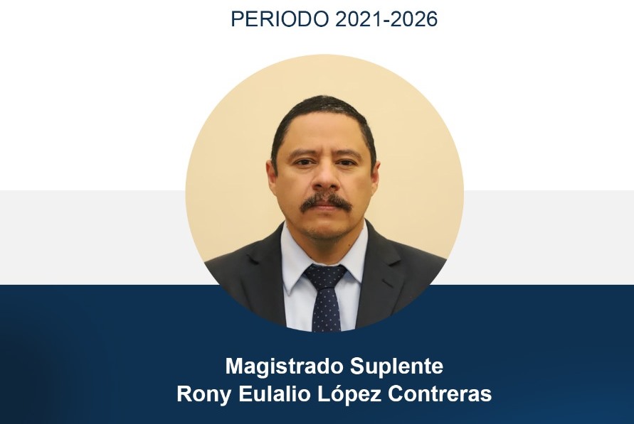 Rony Eulalio López Contreras, elegido magistrado suplente de la CC. 