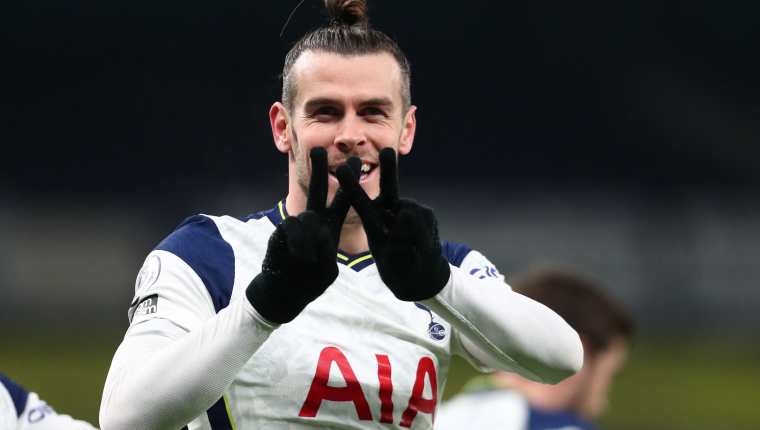 El galés Gareth Bale del Tottenham habló acerca de su creencia en vida extraterreste. Foto Prensa Libre: AFP.