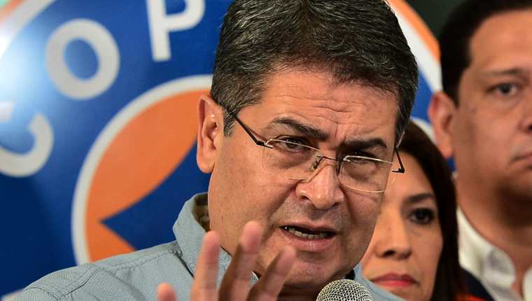 Juan Orlando Hernández, presidente de Honduras. (Foto Prensa Libre: AFP)