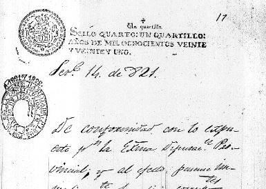 Acta de independencia de Guatemala 15 septiembre 1821