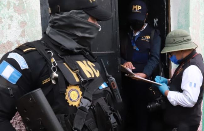 Operativo transnacional por tráfico de armas. (Foto Prensa Libre: MP)