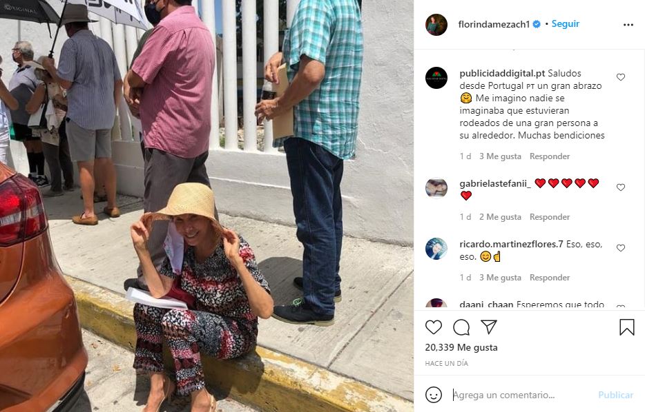 Florinda Meza, la viuda de “Chespirito”, presume foto mientras espera ser vacunada contra el coronavirus