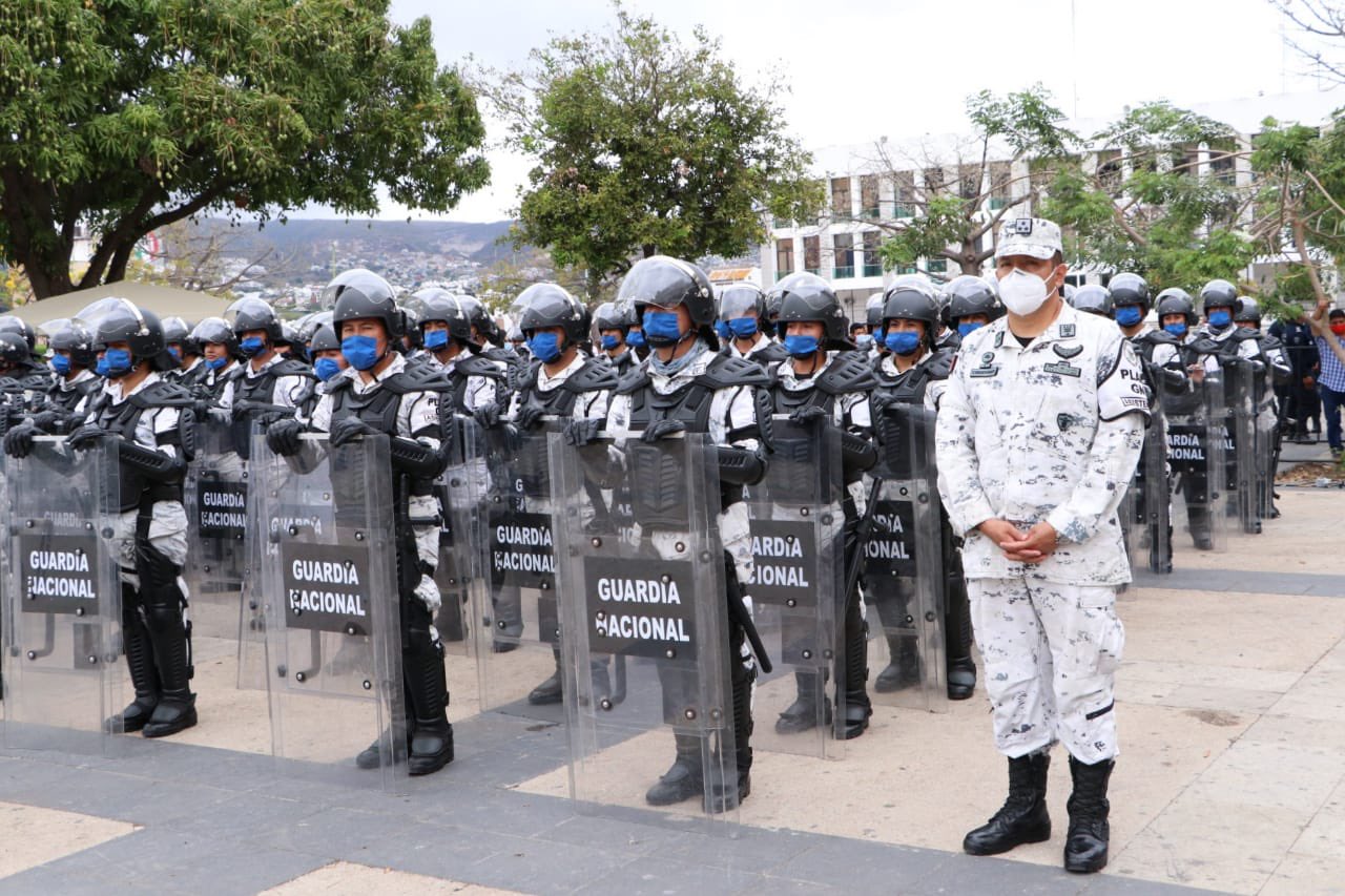 Agentes de la Guardia Nacional mexicana llegan a Chiapas. (Foto: INM)