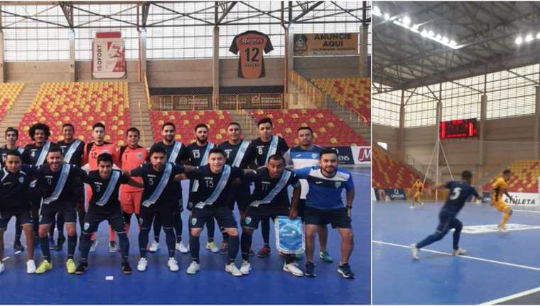 La Selección de Futsal de Guatemala ganó su segundo partido en Brasil ante el Magnus Futsal U20. Foto Prensa Libre: Fedefut
