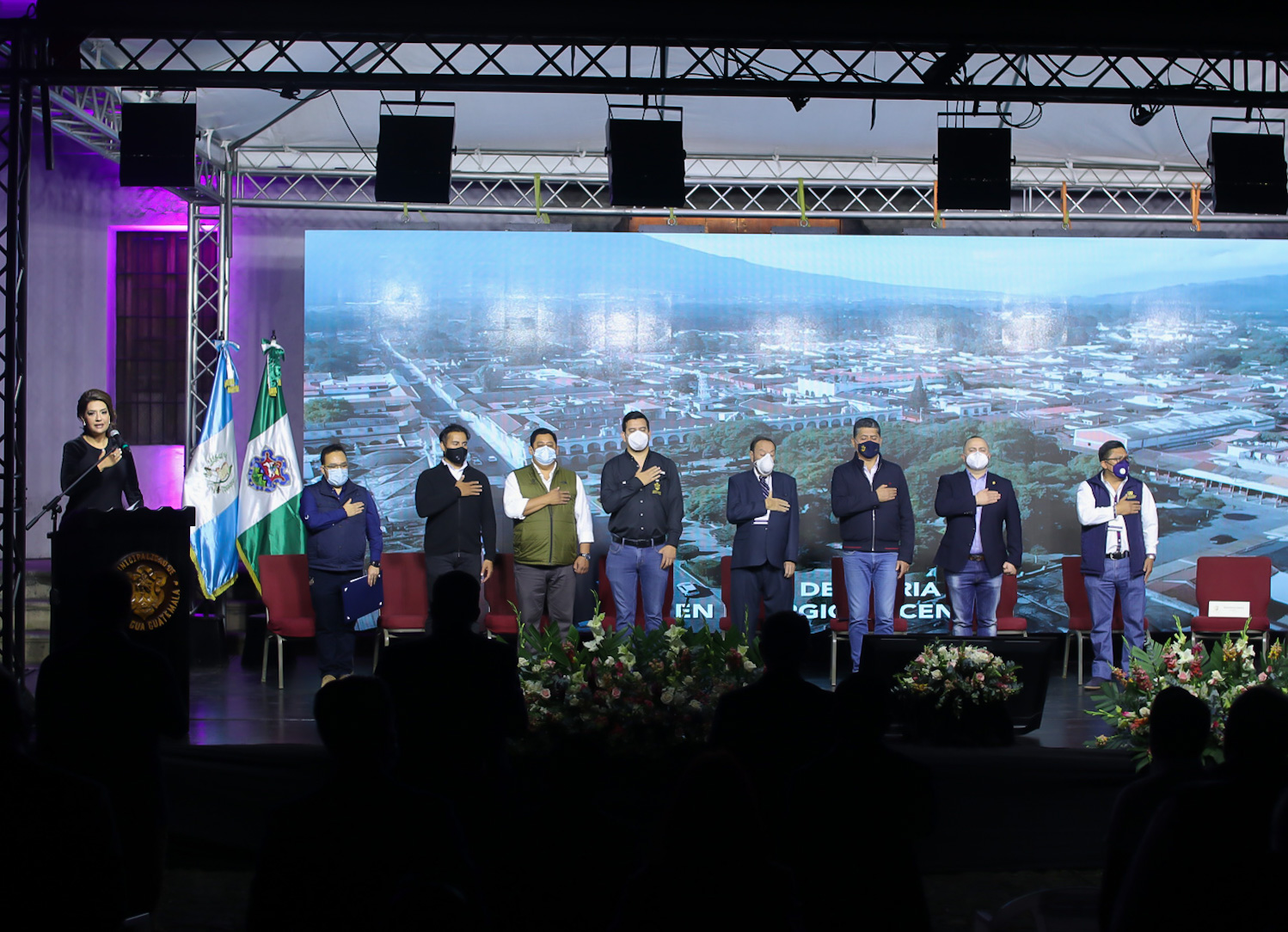 La municipalidad de Antigua Guatemala dio a conocer la primera fase del proyecto Ciudad Segura. Foto Prensa Libre: Cortesía