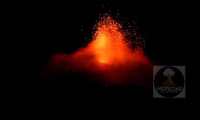Imagen muestra actividad del Volcán de Pacaya. (Foto Prensa Libre: Tomada de video de Noticias San Vicente Pacaya)