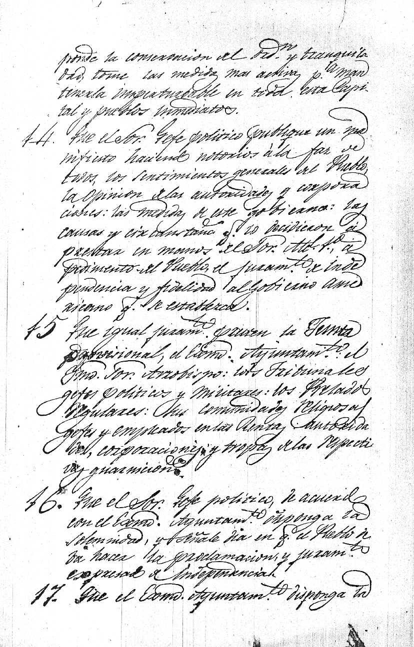 Acta de independencia de Guatemala 15 septiembre 1821