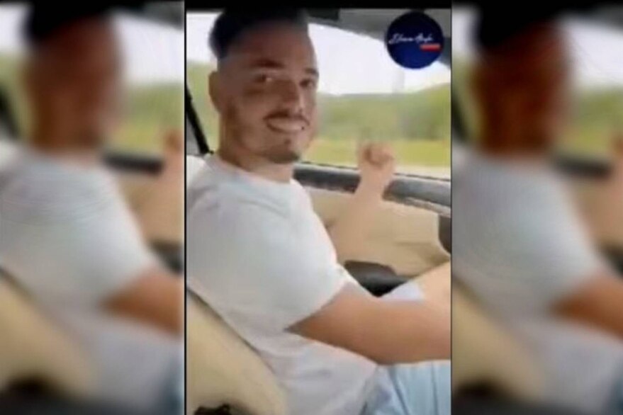 Sandro Castro se grabó mientras manejaba un auto de lujo. (Foto Prensa Libre: Tomada de video) 