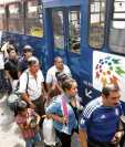 Usuarios del Transurbano señalan cobros excesivos de pasaje. (Foto Prensa Libre: Hemeroteca PL)