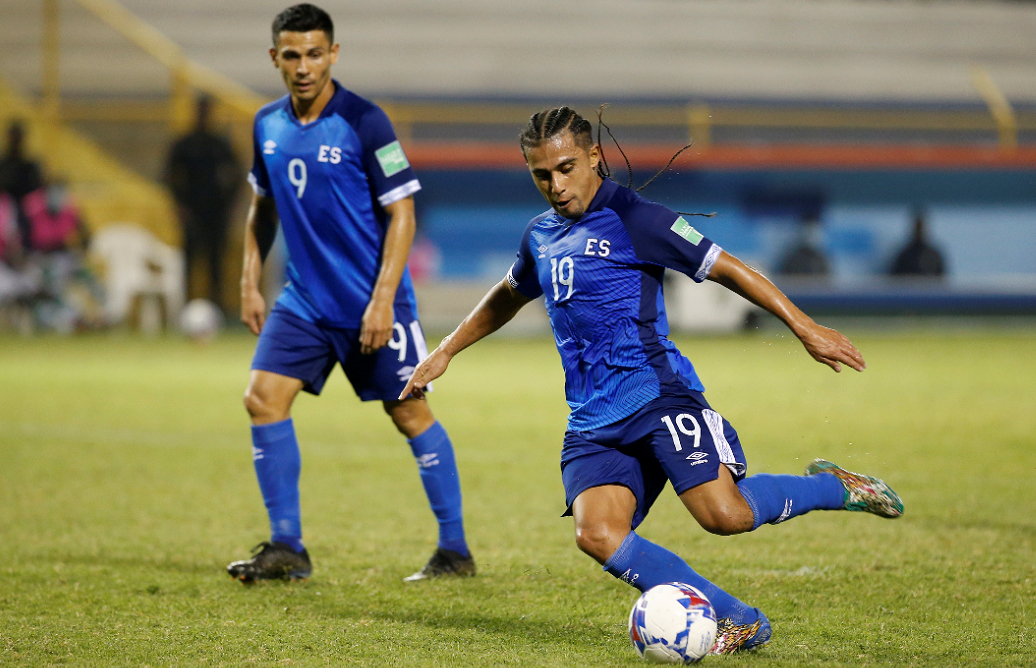 La Selección de El Salvador no pudo de visita frente a Montserrat en el partido de la clasificación a Qatar 2022. (Foto El Gráfico).