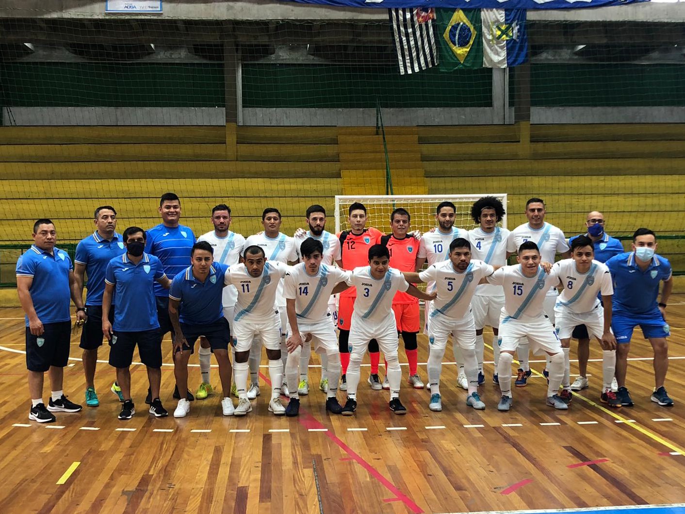 La Selección de Guatemala de Futsal vence a Santo André Futsal en el primer fogueo en Brasil. (Foto cortesía Fedefut).