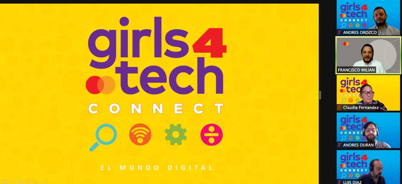 Mastercard por medio de  Girls4Tech, con eventos virtuales e interacción a nivel mundial conmemoró el Dia Internacional de la Mujer. Foto Prensa Libre: Cortesía 