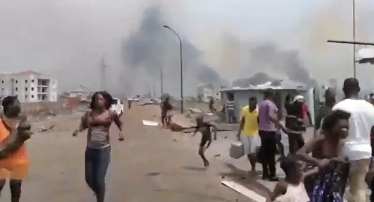 La cifra de heridos a causa de las explosiones en Bata asciende a más de 400 personas, según Ministerio de Sanidad y Bienestar Social de la República de Guinea Ecuatorial. (Foto Prensa Libre: Twitter)