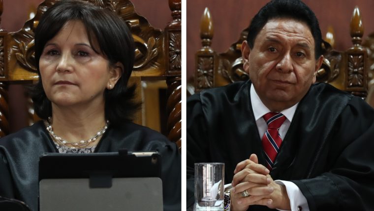 Magistrados constitucionales Gloria Porras y Francisco de Mata Vela. (Foto: Hemeroteca PL)