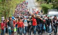 Honduran migrants is seen at Camotan in Guatemala forming the first migrant caravan of the year on it's way to the United States on January 16, 2021. - Some 3,000 people left Honduras on foot January 15 in the latest migrant caravan hoping to find a welcome, and a better life, in the US under President-elect Joe Biden.
Seeking to escape poverty, unemployment, gang and drug violence and the aftermath of two devastating hurricanes, the migrants plan to walk thousands of kilometers through Central America. (Photo by Johan ORDONEZ / AFP)