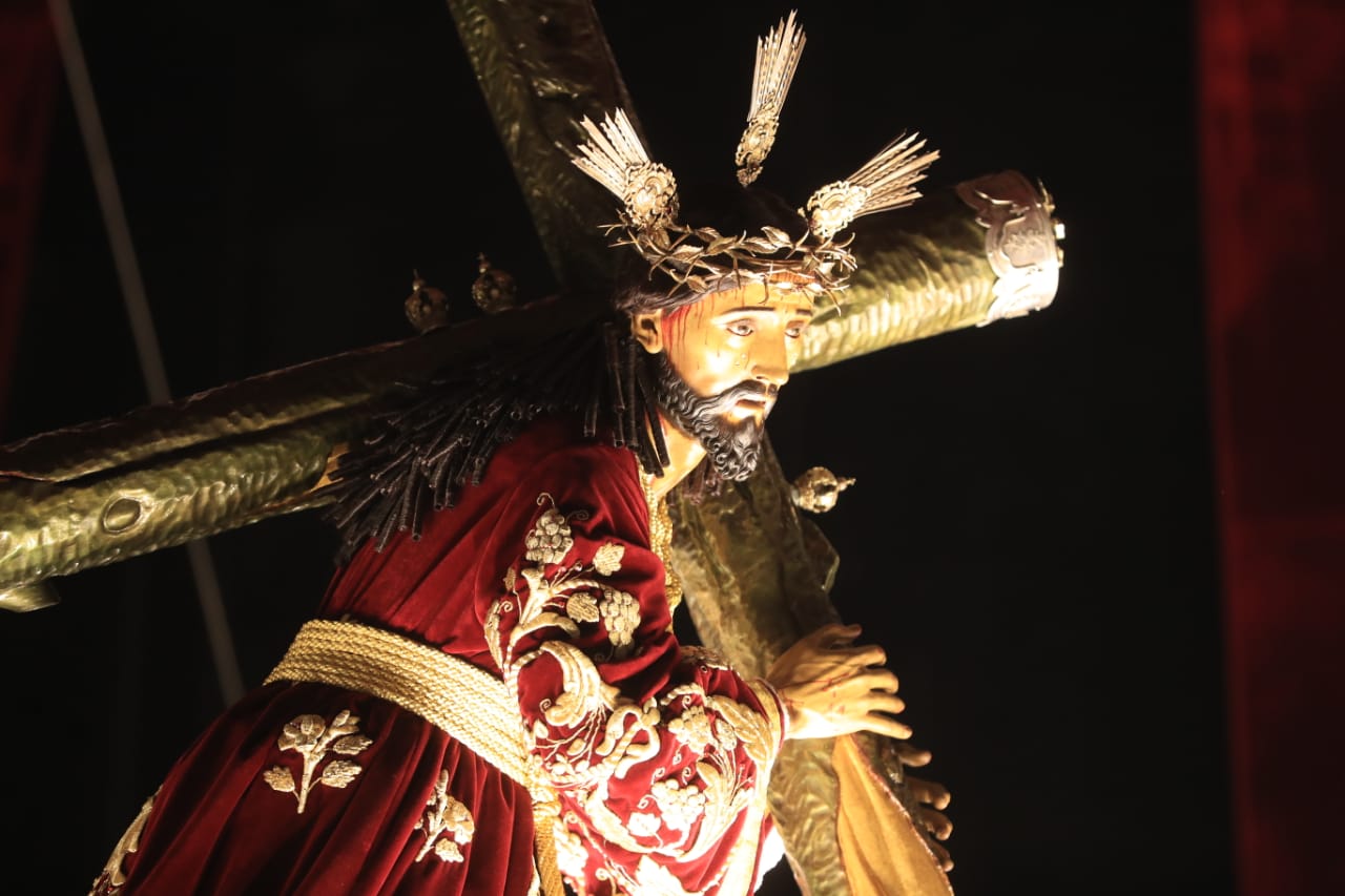 Imagen de Jesús Nazareno de las Tres Potencias de la Parroquia. (Foto: Byron García)