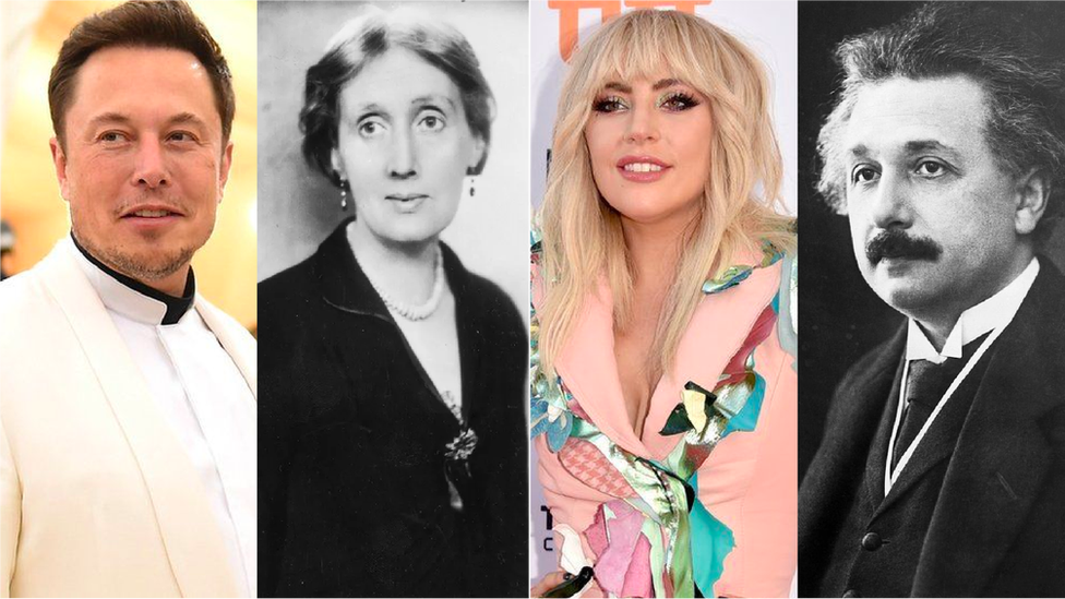 Elon Musk, Virginia Woolf, Lady Gaga y Albert Einstein son ejemplos de genios del pasado y presente según Wright.
