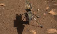 USA8462. SAN JUAN (PUERTO RICO), 08/04/2021.- Fotografía cedida por la NASA donde se muestra un primer plano del helicóptero "Ingenuity" tomado el 5 de abril por Mastcam-Z, un par de cámaras con zoom instaladas a bordo del rover "Perseverance" en Marte. Elio Morillo, ingeniero de operaciones del explorador "Perseverance" de la NASA, nacido en Ecuador pero que se siente puertorriqueño, conoce bien el significado de la perseverancia por todo el trabajo hecho hasta lograr participar en el proyecto del helicóptero "Ingenuity", que hará su primer vuelo en Marte el próximo domingo. EFE/ NASA/ SÓLO USO EDITORIAL/SÓLO DISPONIBLE PARA ILUSTRAR LA NOTICIA QUE ACOMPAÑA (CRÉDITO OBLIGATORIO)