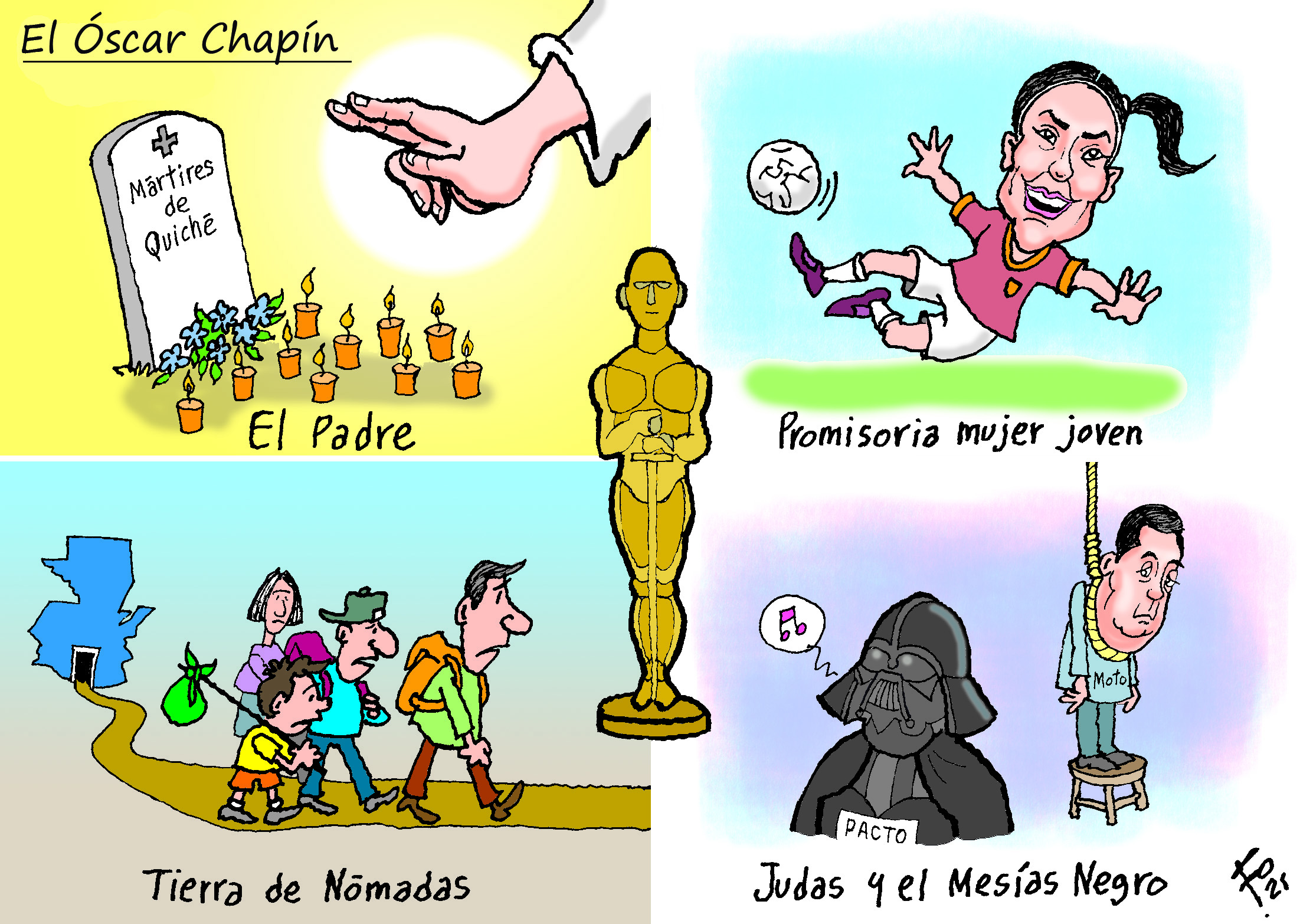 Personajes: Ana Lucía Martínez y Mynor Moto.
