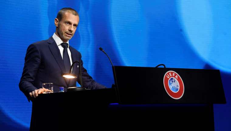 Aleksander Ceferin, presidente de la UEFA. Foto Prensa Libre: AFP.