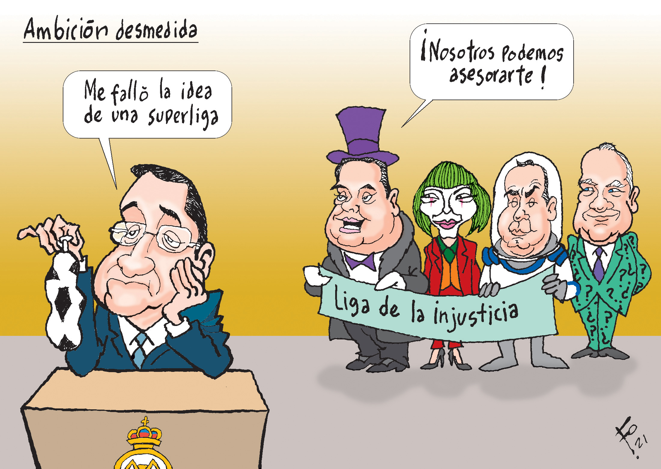 Personajes: Florentino Pérez, Allan Rodriguez, Silvia Valdés, Alejandro Giammattei y Roberto Molina Barreto.