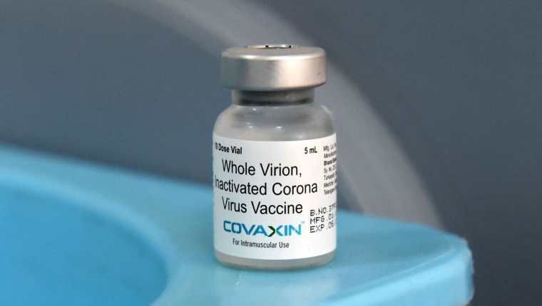 La vacuna Covaxin ha sido desarrollada en la India. (Foto Prensa Libre: AFP)
