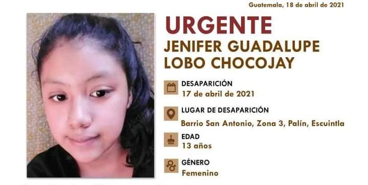 Jenifer Lobo Chocojay fue localizada sin vida. 