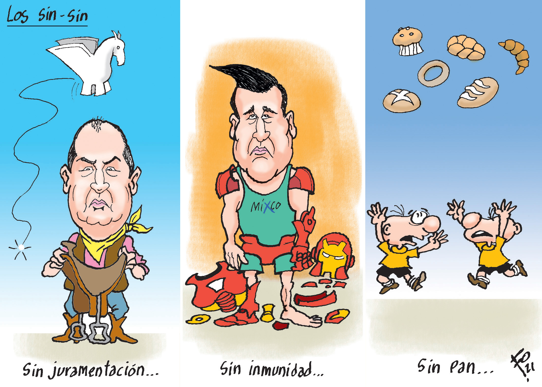 Personajes: Nester Vásquez y Ernesto Bran.