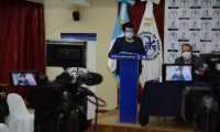 Amelia Flores, ministra de Salud en conferencia de prensa. (Foto: MSPAS)
