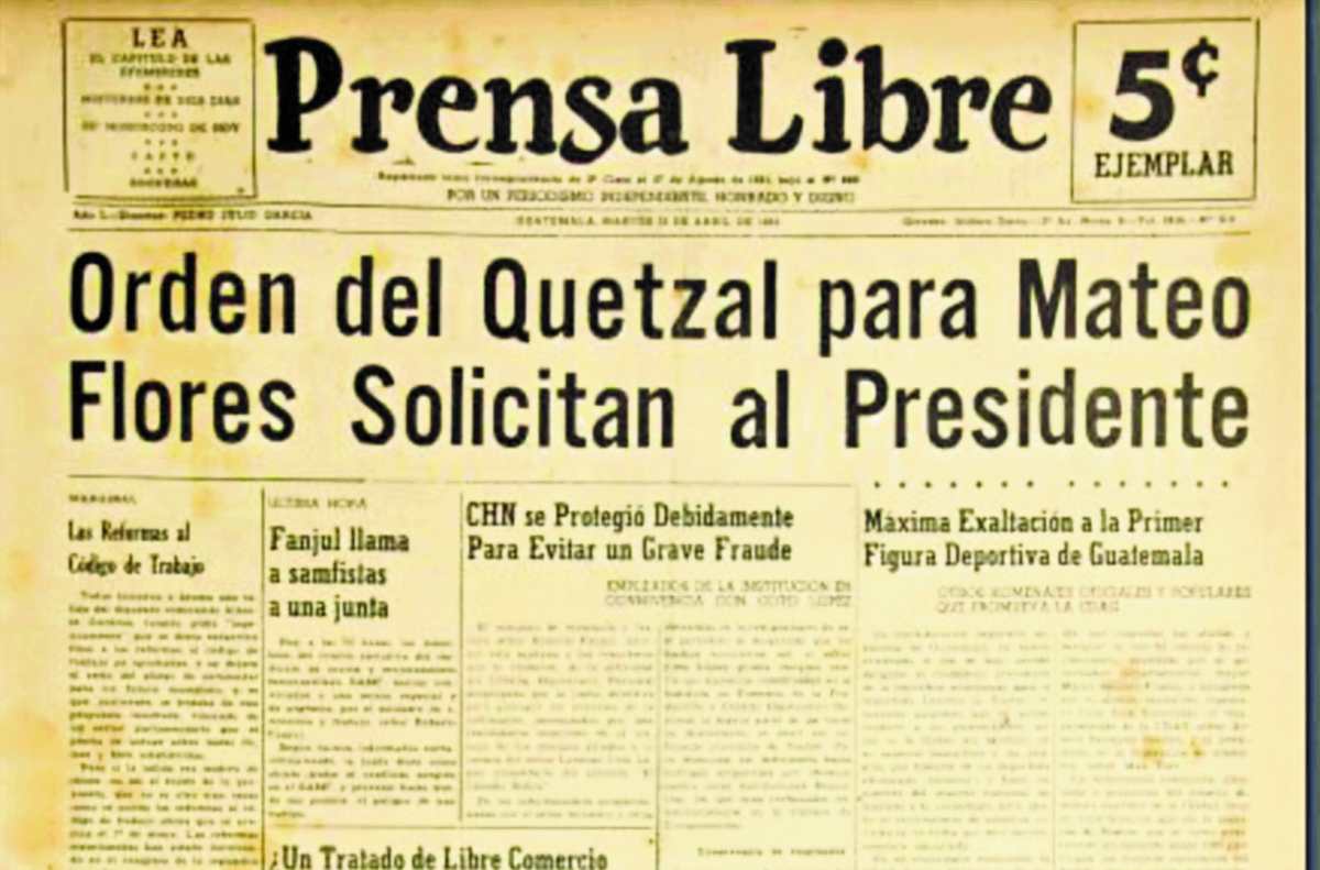 Abril de 1952: el famoso maratón de Doroteo Gaumuch Flores y otras noticias en Guatemala