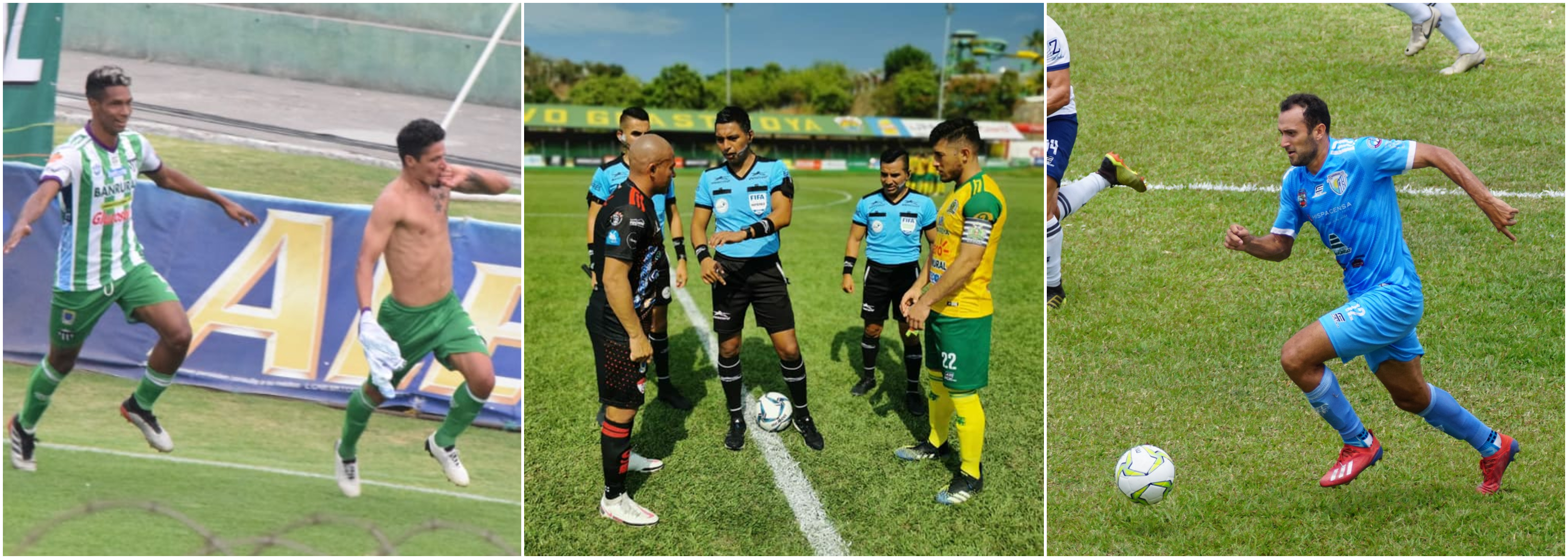 Antigua GFC, Sacachispas y Sanarate buscan salvar la categoría. Foto Prensa Libre: Andrés Nadf, Sacachispas y Sanarate FC. 
