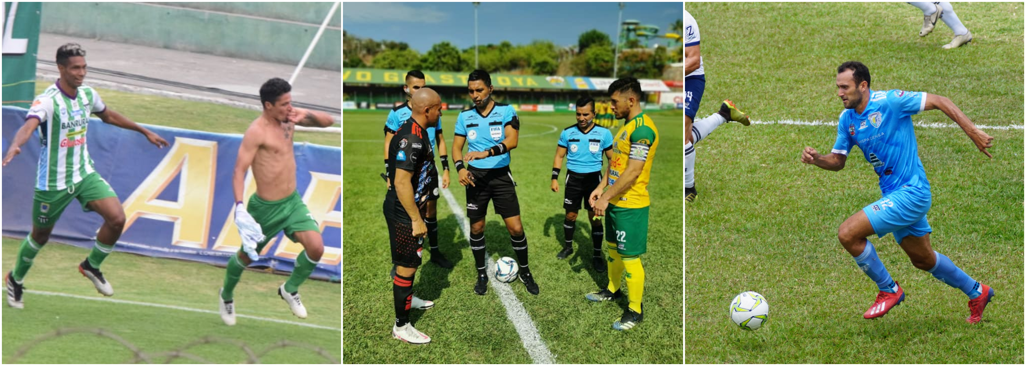 Antigua GFC, Sacachispas y Sanarate buscan salvar la categoría. Foto Prensa Libre: Andrés Nadf, Sacachispas y Sanarate FC. 